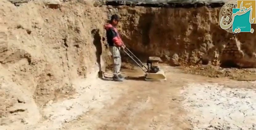 اجرای فشرده سازی شفته‌ریزی با آهک انجام شده